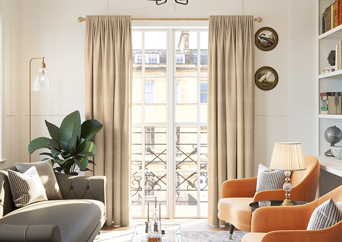 Carron, Woven Cream - Made to Measure Curtains - Image 3